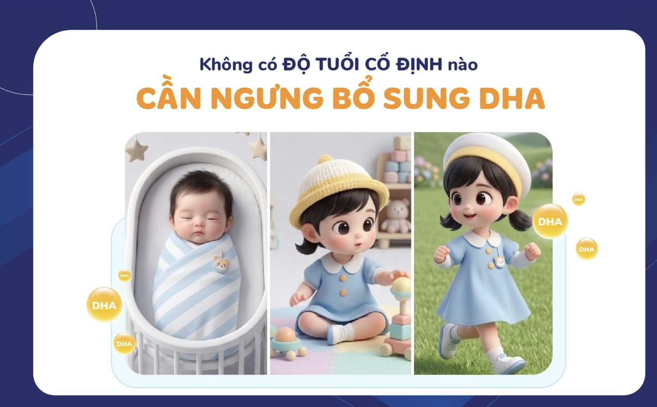 Cho bé uống DHA bao lâu thì ngưng?