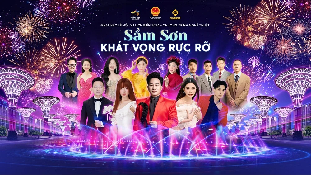 Dàn “sao” đình đám sẽ đổ bộ đêm khai mạc Lễ hội Du lịch biển Sầm Sơn 2026