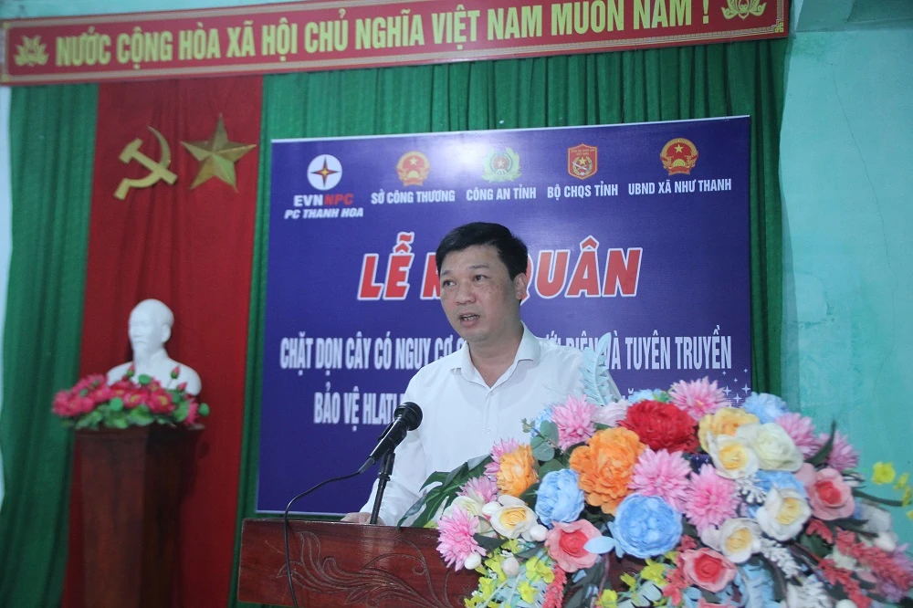 Ra quân giải phóng hành lang an toàn lưới điện cao áp tại Như Thanh