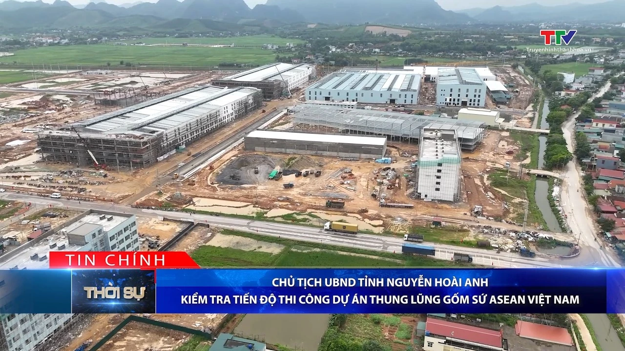 Bản tin Thời sự tối 20/4/2026: Chủ tịch UBND tỉnh Nguyễn Hoài Anh kiểm tra tiến độ thi công Dự án Thung lũng Gốm sứ Asean Việt Nam