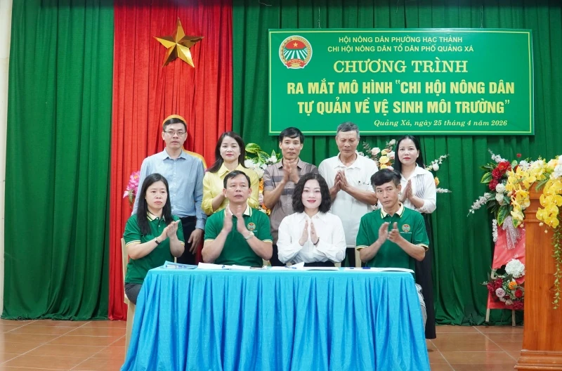 Ra mắt và nhân rộng mô hình “Chi hội Nông dân tự quản về vệ môi trường”