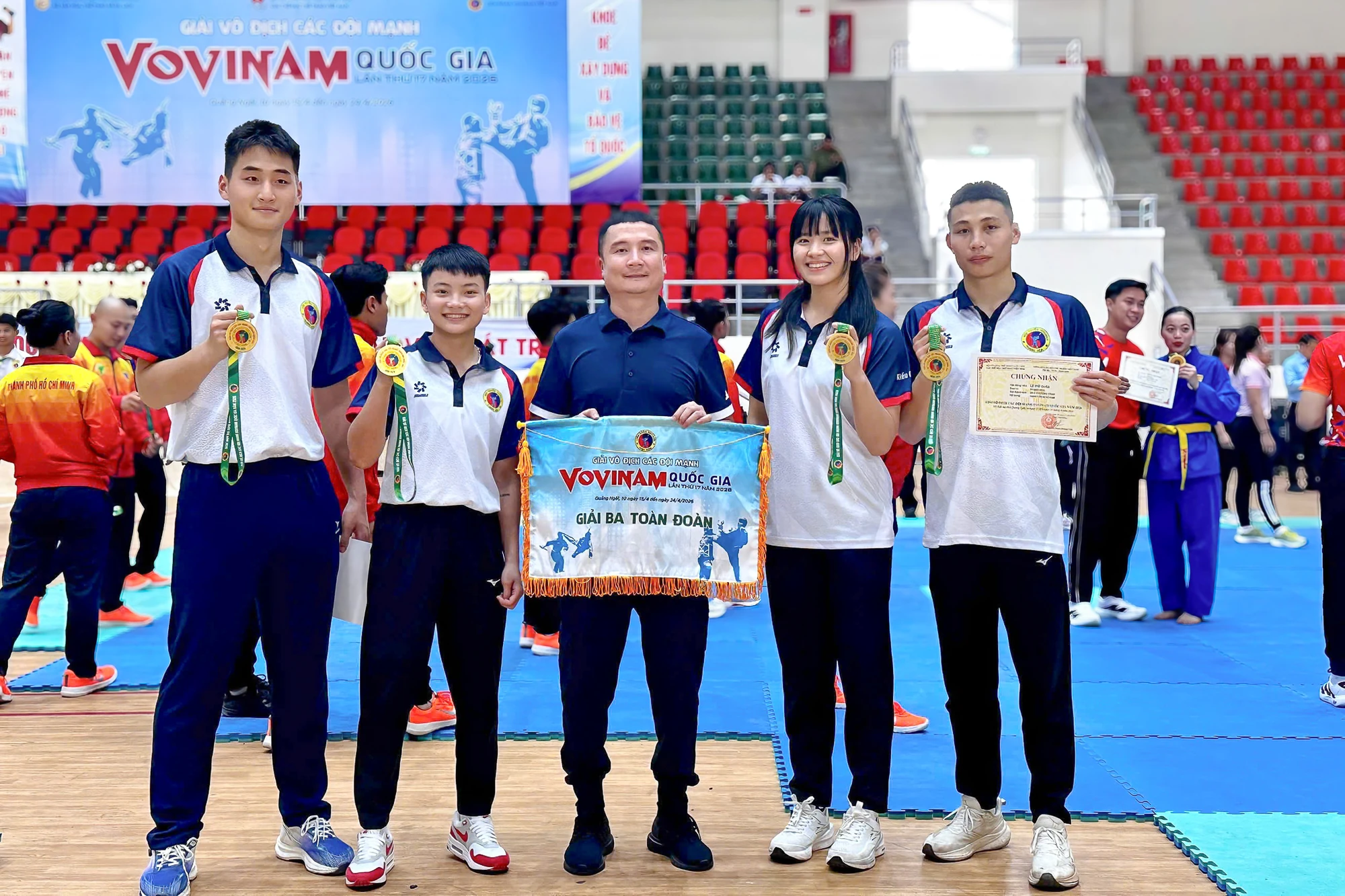 Vovinam Thanh Hóa xếp hạng ba toàn đoàn tại Giải vô địch các đội mạnh quốc gia 2026