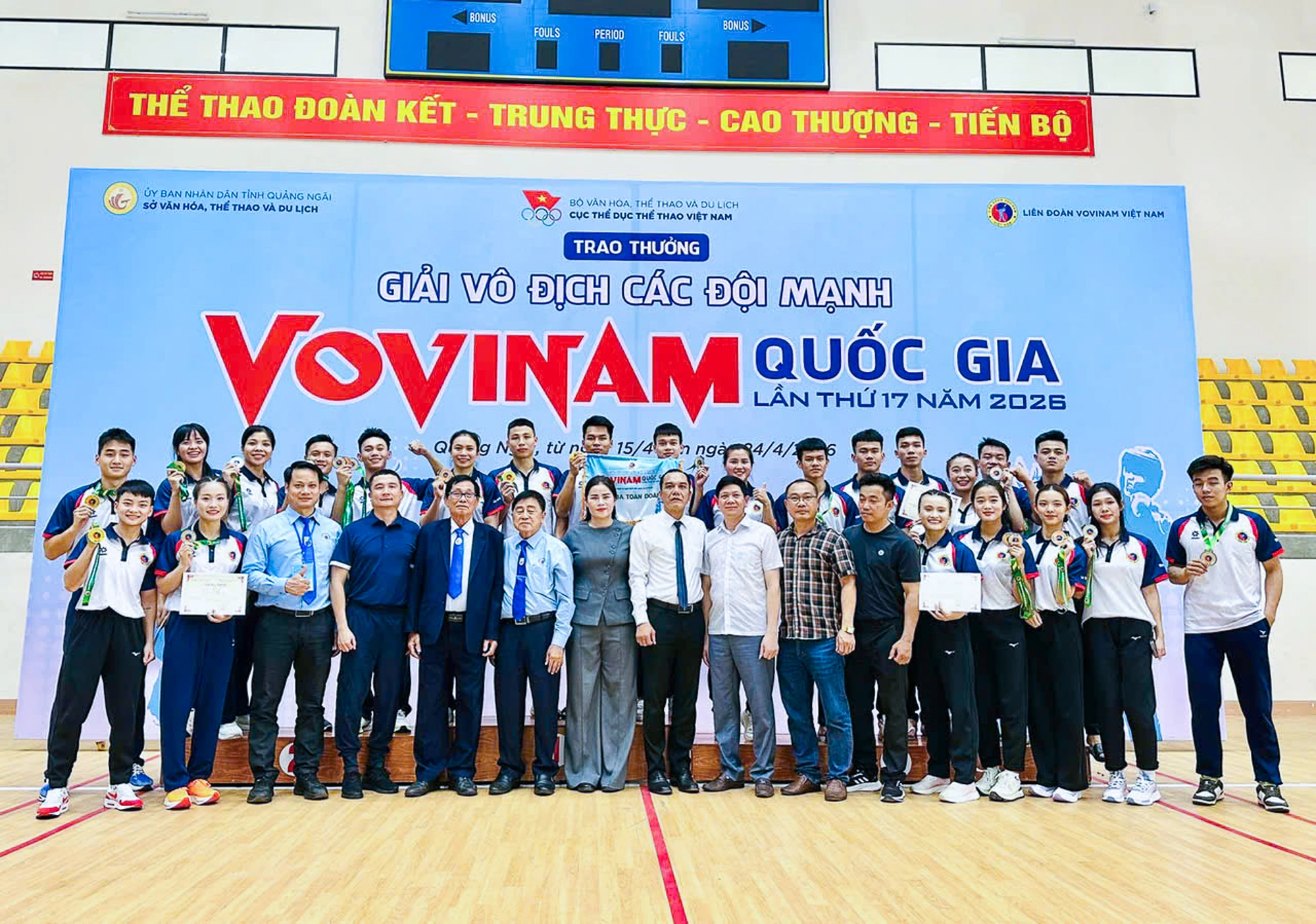 Vovinam Thanh Hóa xếp hạng ba toàn đoàn tại Giải vô địch các đội mạnh quốc gia 2026