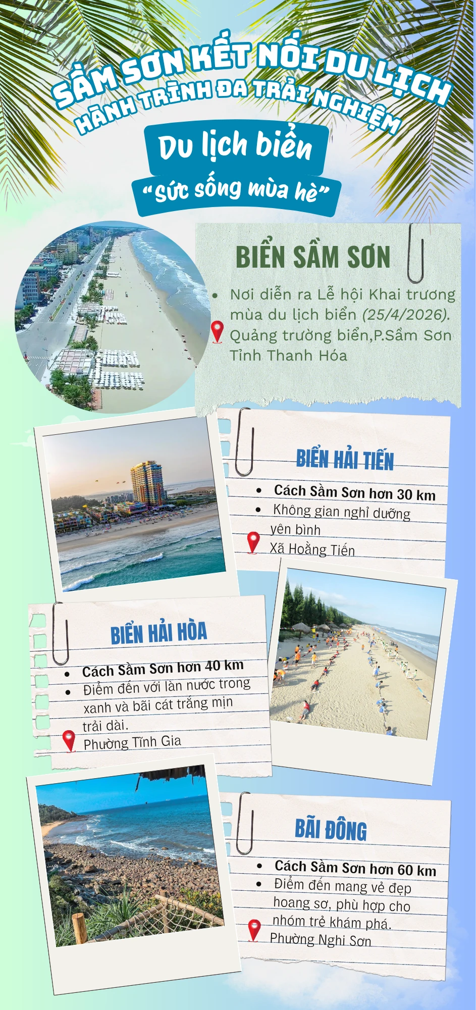 Sầm Sơn kết nối du lịch - H&agrave;nh tr&igrave;nh đa trải nghiệm