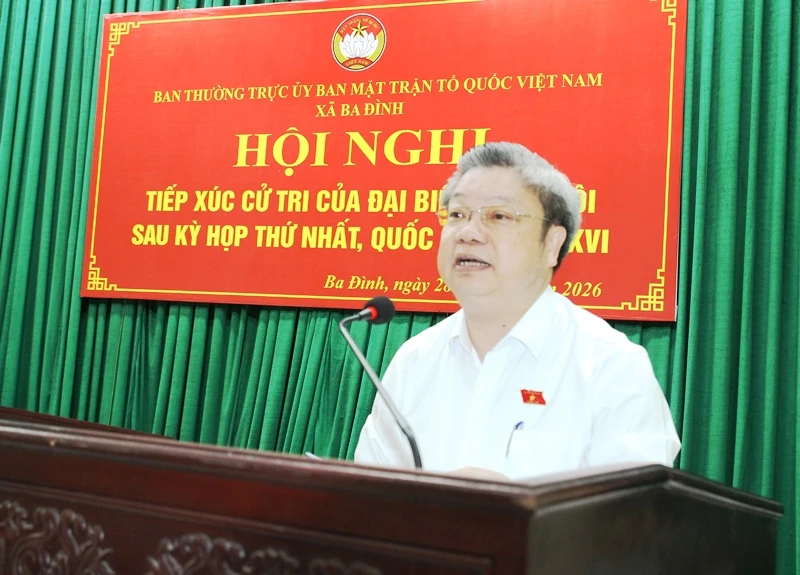 Đại biểu Quốc hội tiếp xúc cử tri xã Ba Đình sau Kỳ họp thứ nhất, Quốc hội khóa XVI