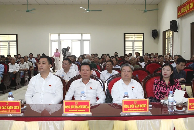 Đại biểu Quốc hội tiếp xúc cử tri xã Ba Đình sau Kỳ họp thứ nhất, Quốc hội khóa XVI