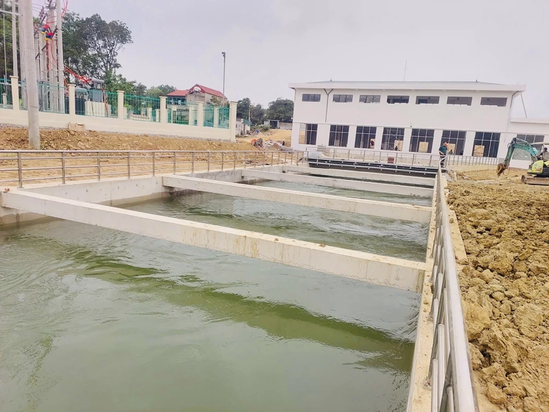 Gấp rút hoàn thiện xây dựng Trạm bơm Hoằng Khánh