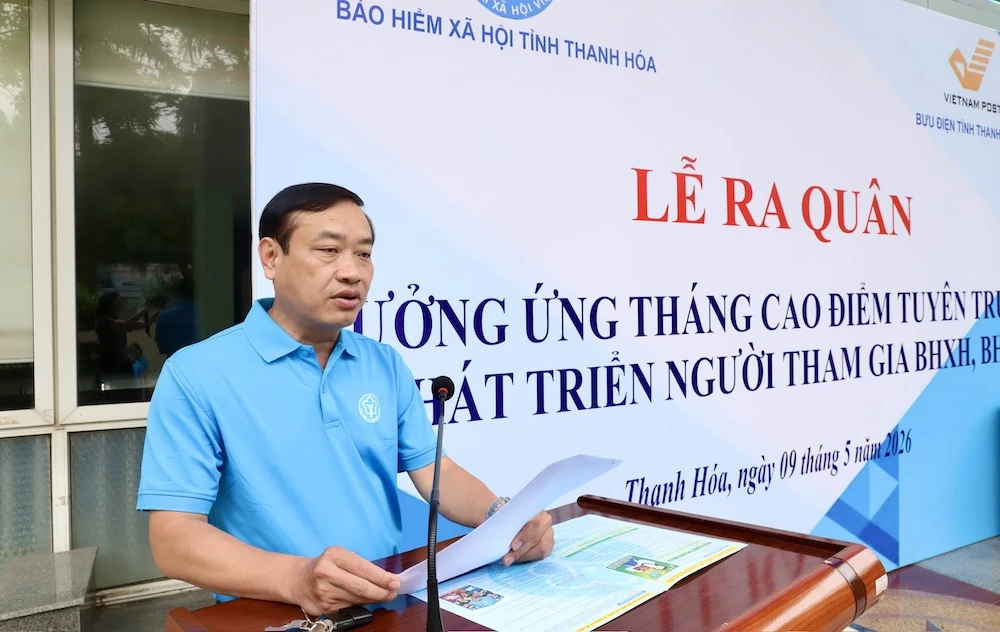 Phát động, ra quân hưởng ứng Tháng cao điểm tuyên truyền, phát triển người tham gia BHXH, BHYT 