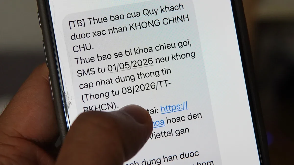 Nhà mạng bắt đầu khóa SIM thuê bao chưa xác thực sinh trắc học
