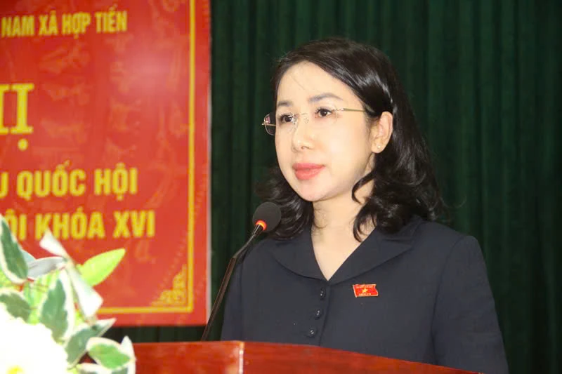 Đại biểu Quốc hội tiếp xúc cử tri xã Hợp Tiến