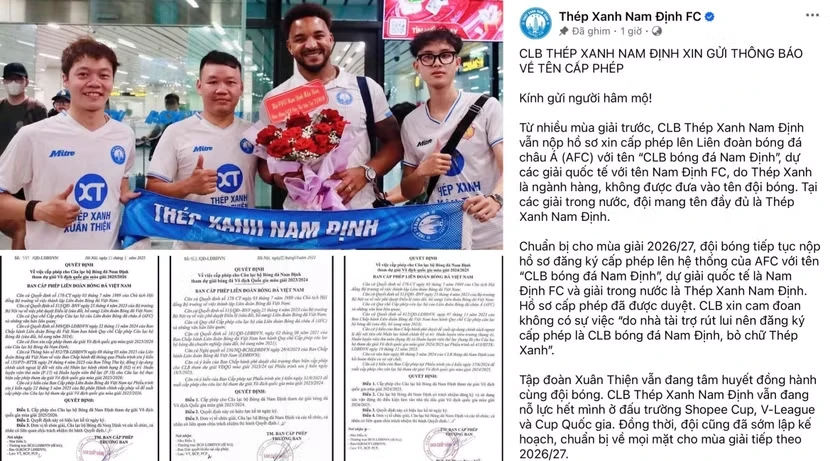 Đội tuyển Việt Nam rơi vào bảng đấu khó tại Asian Cup 2027; CLB Nam Định bác bỏ tin đồn nhà tài trợ rút lui