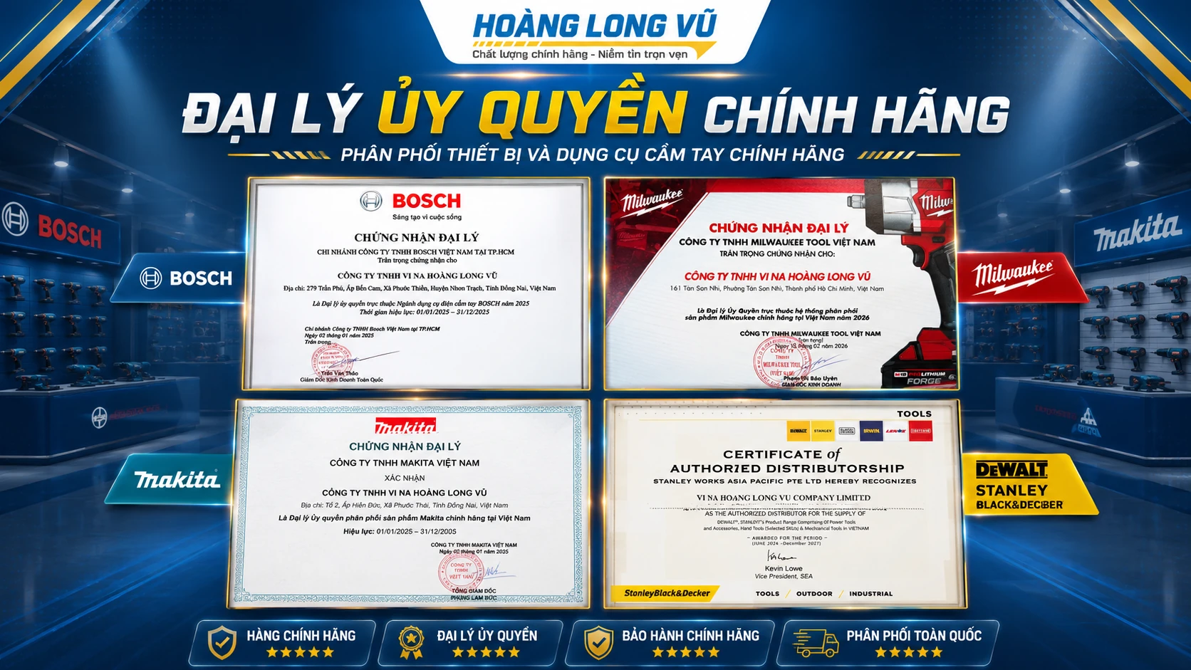 Bosch, Milwaukee, Makita hay DeWalt: Nên chọn dụng cụ cầm tay nào phù hợp?