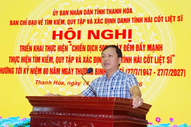 Thanh Hóa triển khai chiến dịch 500 ngày đêm đẩy mạnh tìm kiếm, xác định danh tính hài cốt liệt sĩ