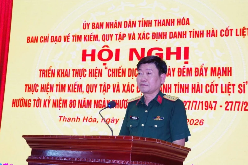 Thanh Hóa triển khai chiến dịch 500 ngày đêm đẩy mạnh tìm kiếm, xác định danh tính hài cốt liệt sĩ
