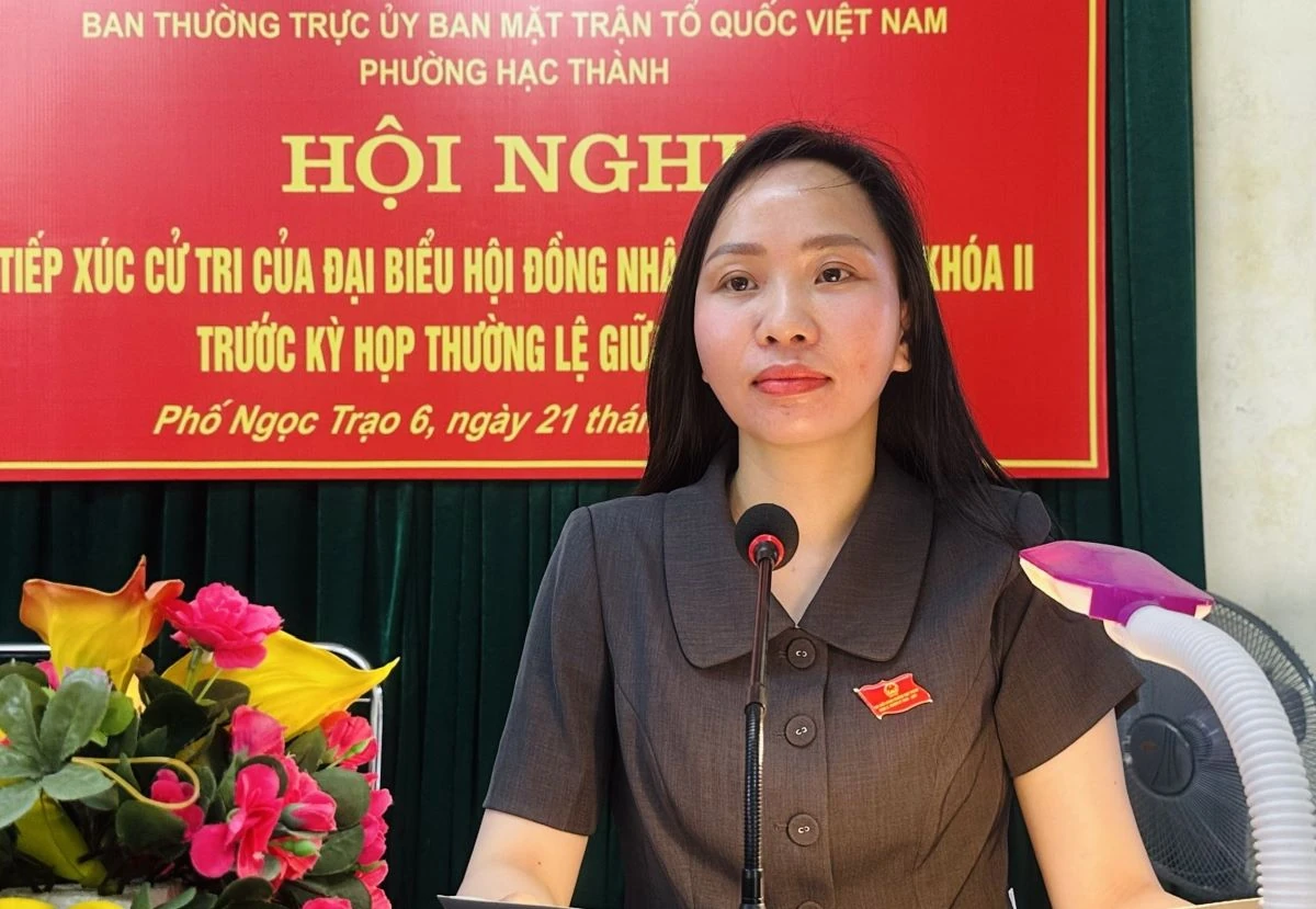Tổ đại biểu số 3 HĐND phường Hạc Thành tiếp xúc cử tri trước kỳ họp thường lệ giữa năm 2026