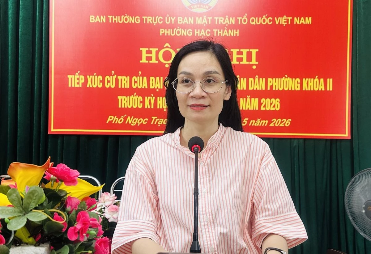 Tổ đại biểu số 3 HĐND phường Hạc Thành tiếp xúc cử tri trước kỳ họp thường lệ giữa năm 2026
