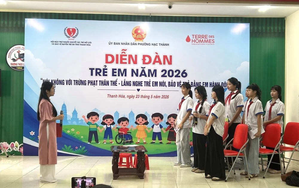 Chung tay xây dựng môi trường an toàn, yêu thương và không bạo lực với trẻ em