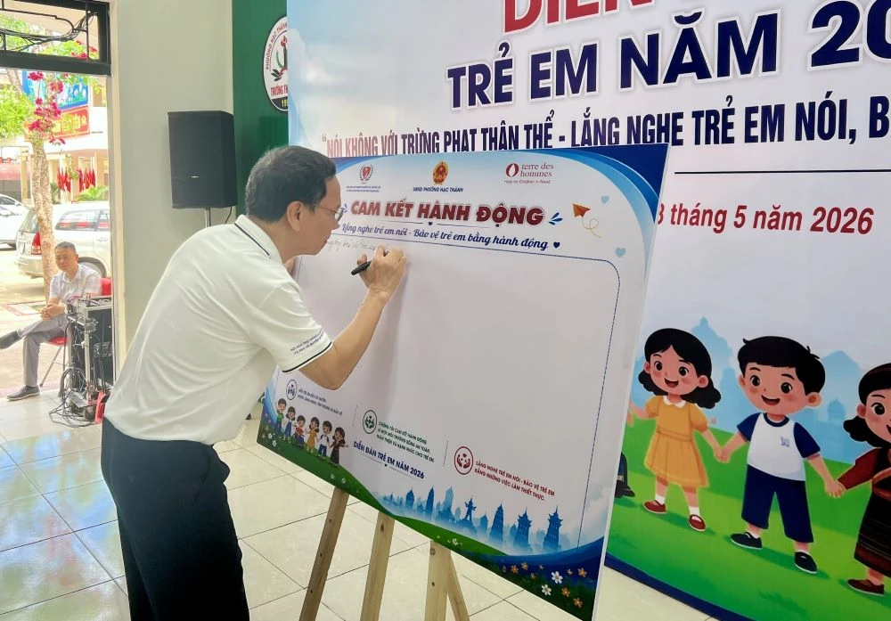 Chung tay xây dựng môi trường an toàn, yêu thương và không bạo lực với trẻ em