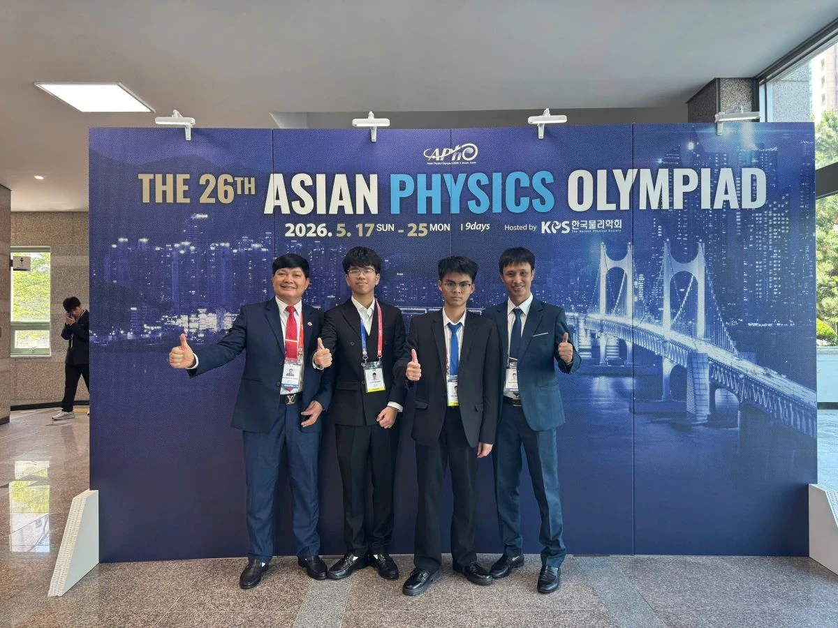 2 học sinh Thanh Hóa đoạt giải Olympic Vật lý châu Á năm 2026