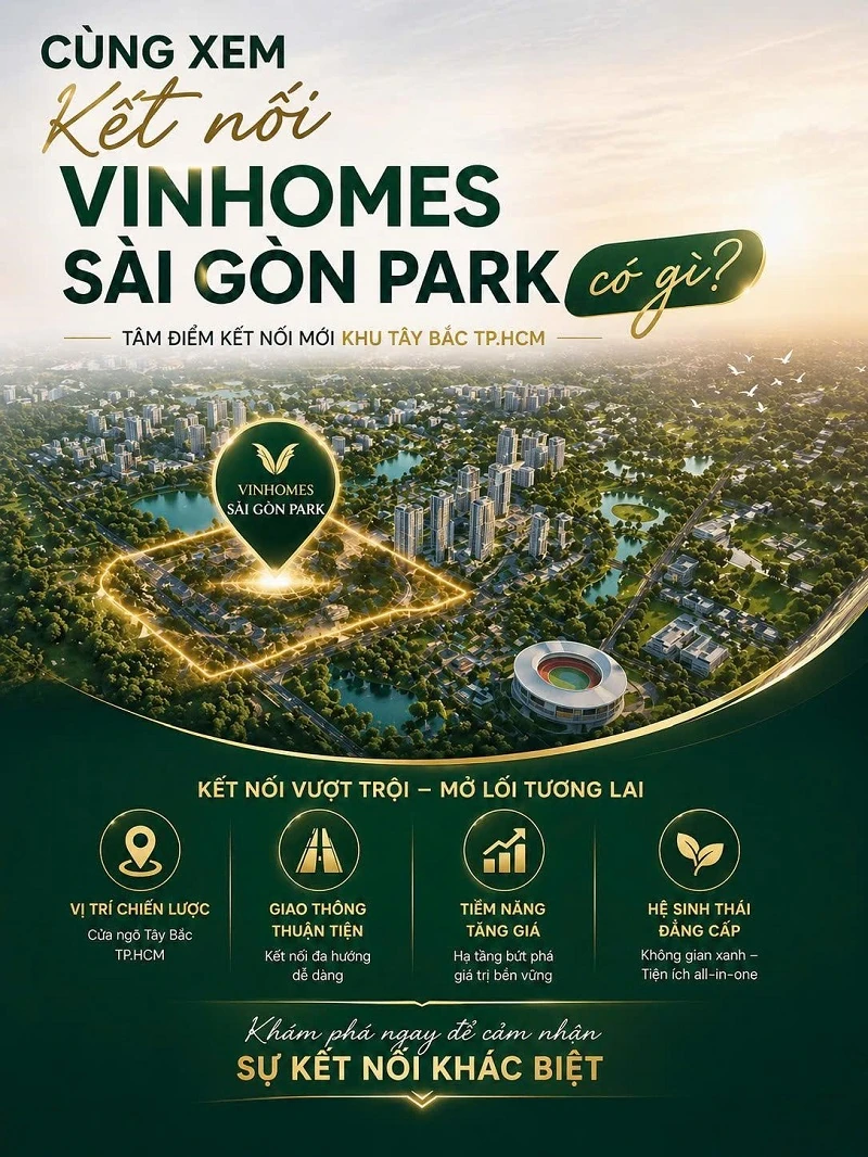Động lực nào giúp giá Vinhomes Saigon Park tại Hóc Môn tăng trưởng trong 5 năm tới?
