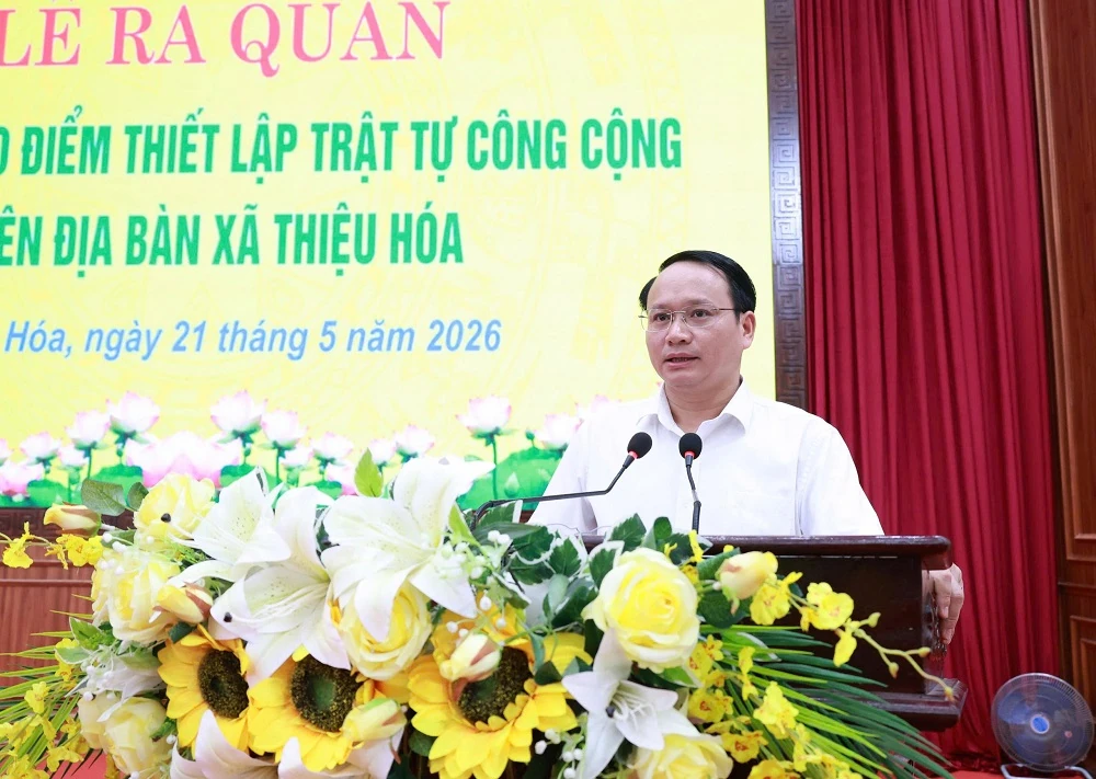 Thiệu Hóa ra quân cao điểm thiết lập trật tự công cộng, hành lang an toàn giao thông