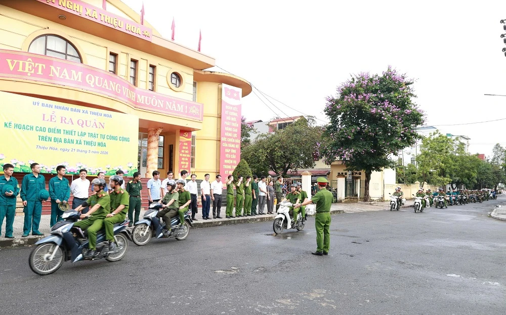 Thiệu Hóa ra quân cao điểm thiết lập trật tự công cộng, hành lang an toàn giao thông