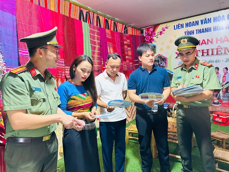 Ban Thanh niên Công an tỉnh tham gia các hoạt động tại Liên hoan văn hóa truyền thống các dân tộc thiểu số tỉnh Thanh Hóa năm 2026