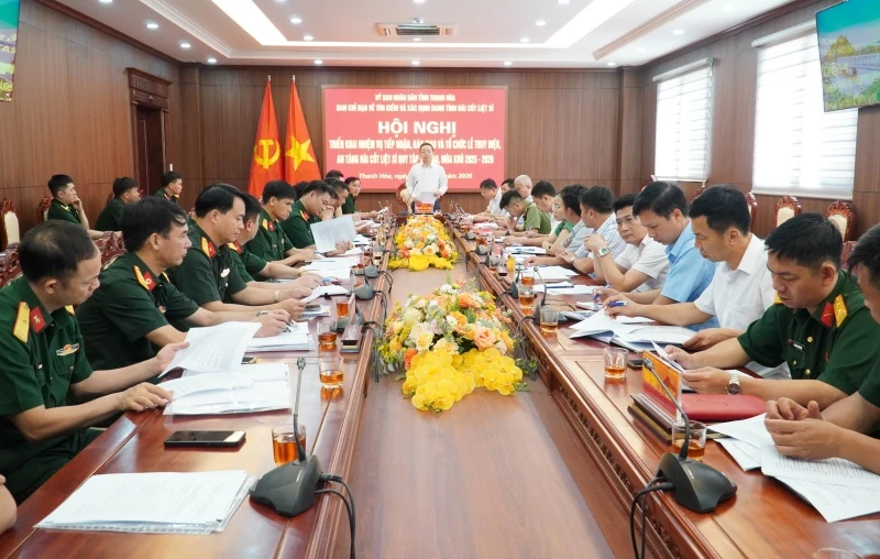 Triển khai nhiệm vụ tiếp nhận, bàn giao và an táng hài cốt liệt sĩ quy tập tại Lào