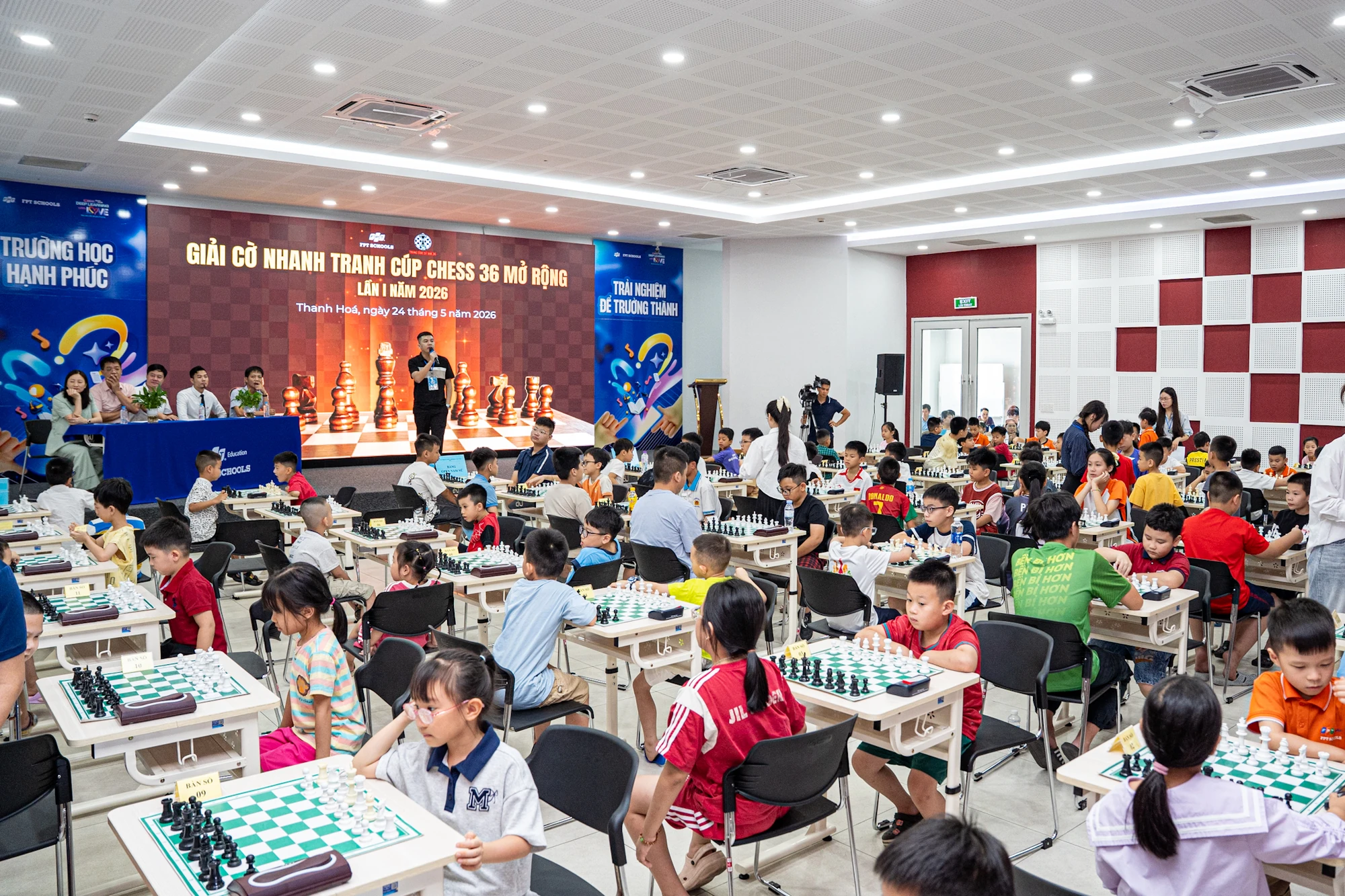 Ngày hội cờ vua trí tuệ tại Giải Chess 36 mở rộng 2026
