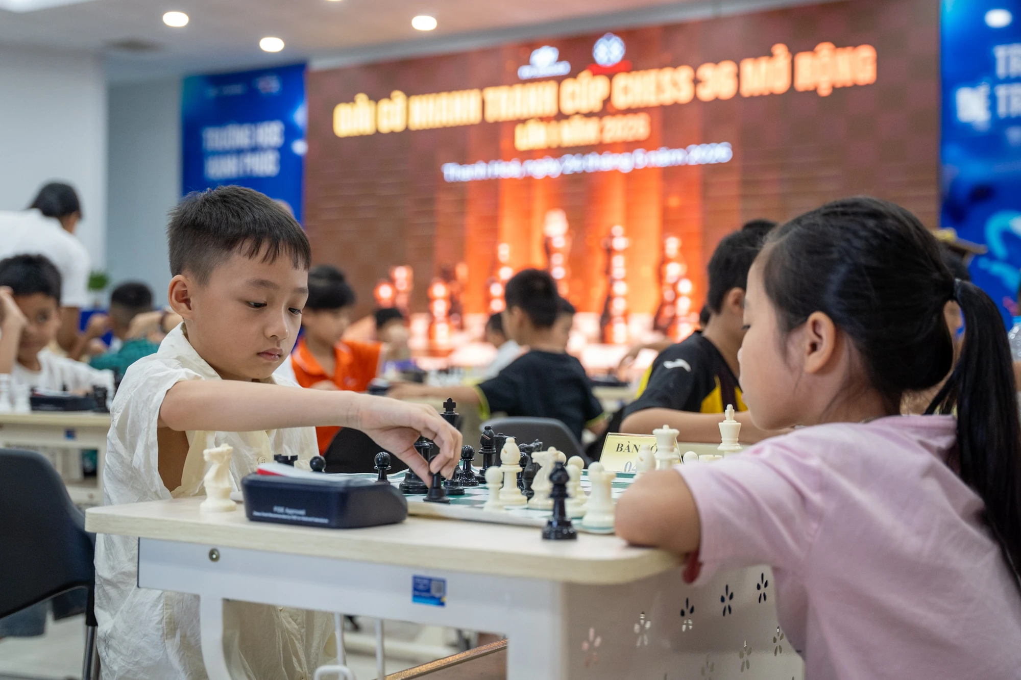 Ngày hội cờ vua trí tuệ tại Giải Chess 36 mở rộng 2026