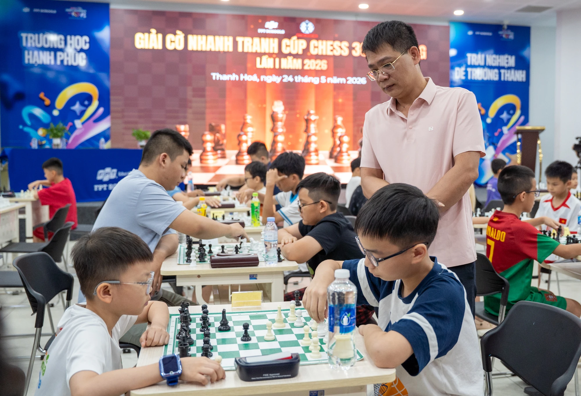Ngày hội cờ vua trí tuệ tại Giải Chess 36 mở rộng 2026