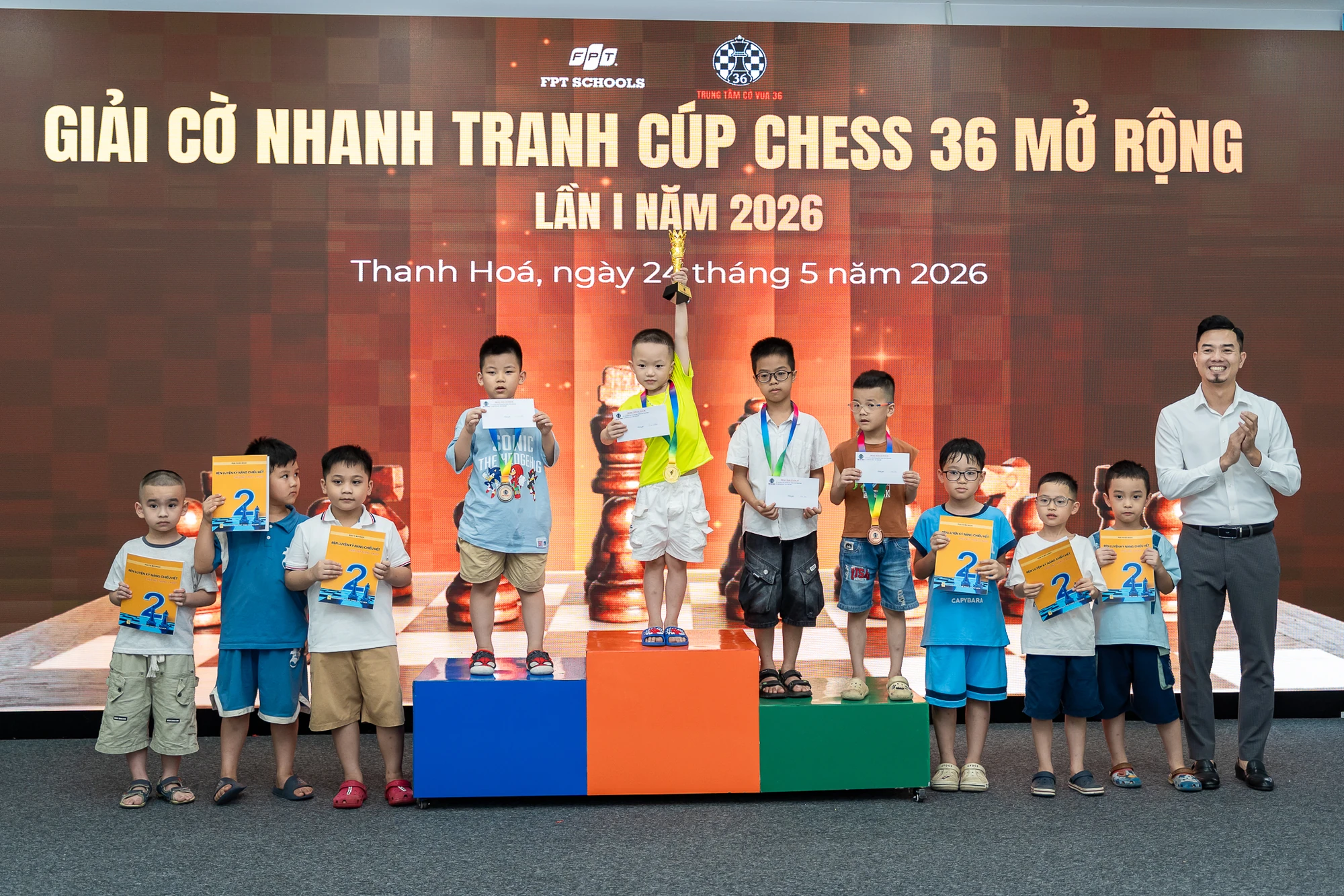 Ngày hội cờ vua trí tuệ tại Giải Chess 36 mở rộng 2026