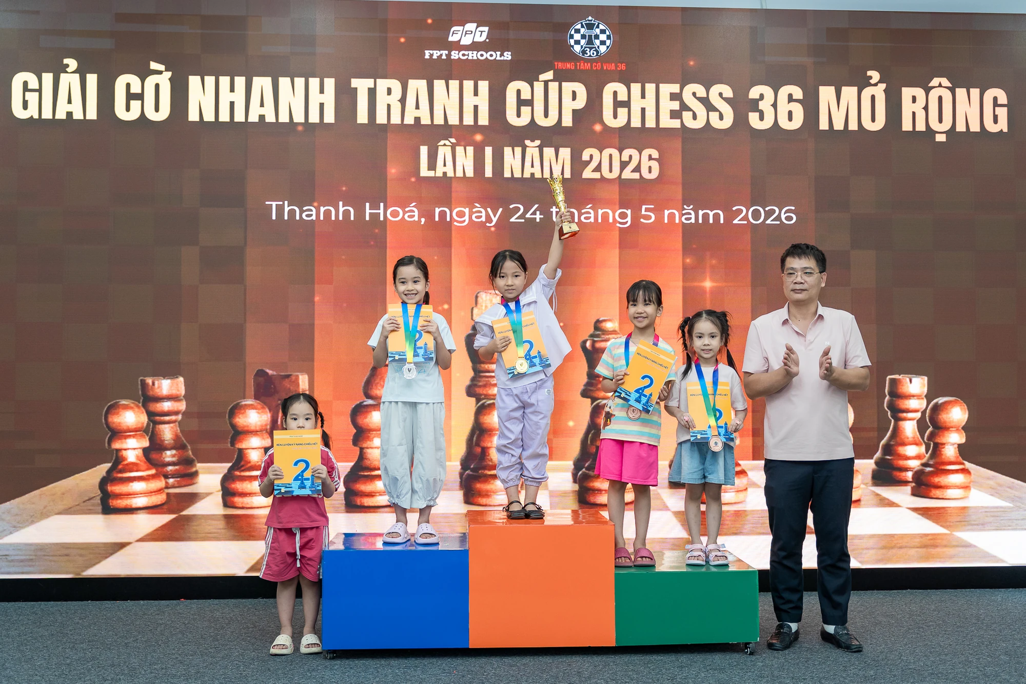 Ngày hội cờ vua trí tuệ tại Giải Chess 36 mở rộng 2026