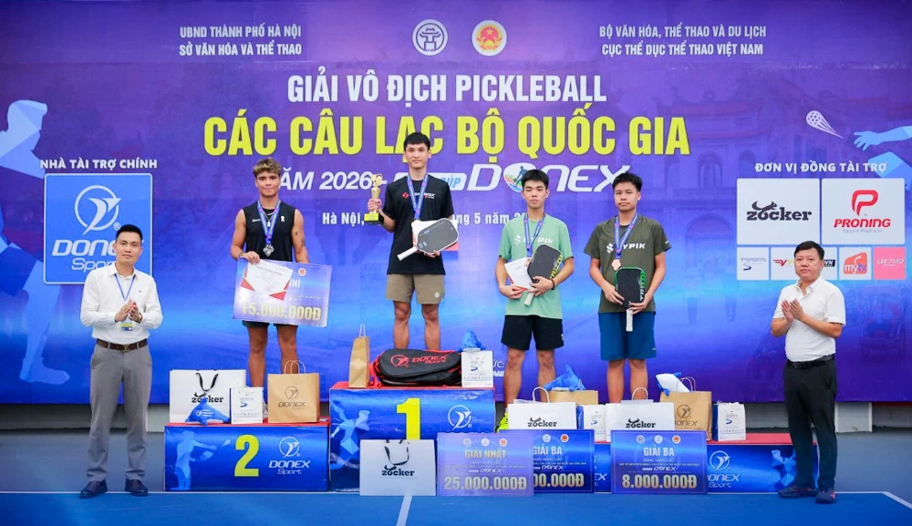 Pickleball Thanh Hóa giành HCV tại Giải vô địch các CLB quốc gia