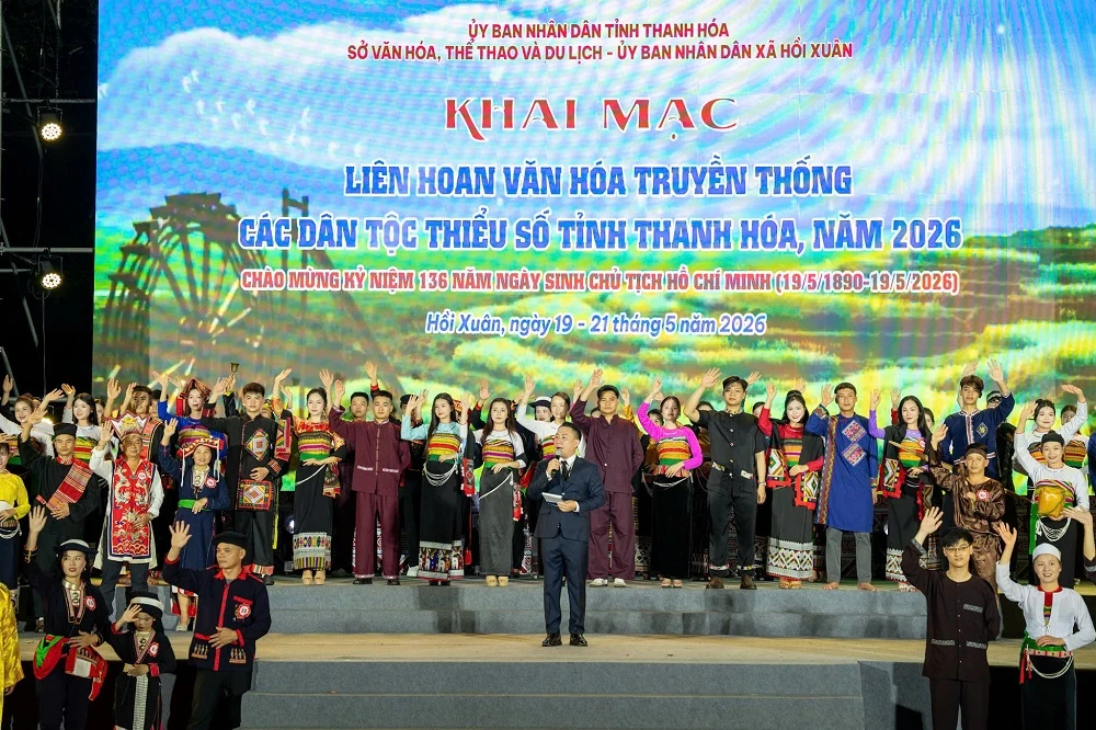 Rực rỡ đêm khai mạc Liên hoan Văn hóa truyền thống các dân tộc thiểu số tỉnh Thanh Hóa năm 2026