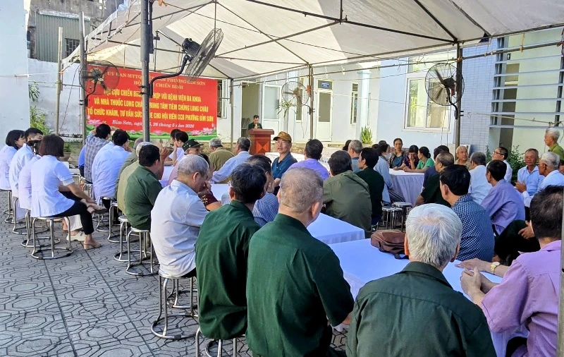 390 hội viên CCB phường Bỉm Sơn được khám sức khỏe miễn phí