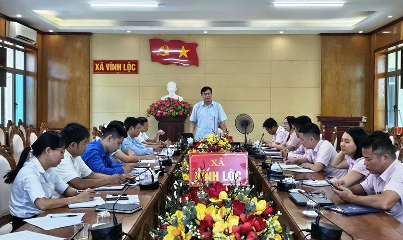 Kiểm tra, giám sát hoạt động tín dụng chính sách tại xã Vĩnh Lộc