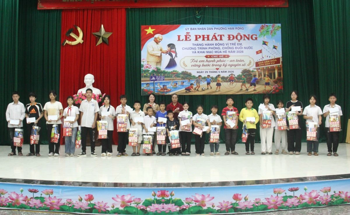 Phường Hàm Rồng phát động Tháng hành động vì trẻ em và khai mạc hè năm 2026