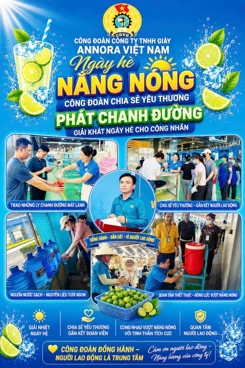 Chăm lo, bảo vệ sức khỏe người lao động trong thời tiết nắng nóng
