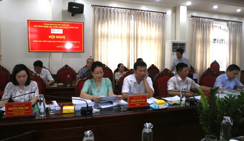 Hội nghị đánh giá, phân hạng sản phẩm OCOP đợt 2 năm 2026