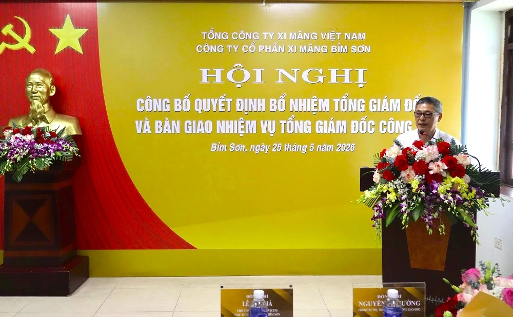 Công ty Cổ phần Xi măng VICEM Bỉm Sơn có Tổng Giám đốc mới