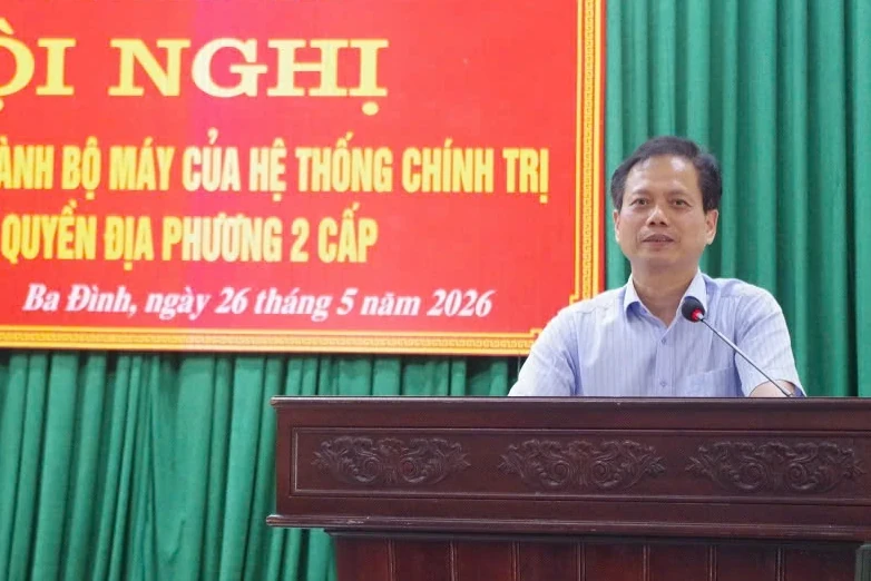 Xã Ba Đình sơ kết 1 năm vận hành bộ máy của hệ thống chính trị và chính quyền địa phương 2 cấp