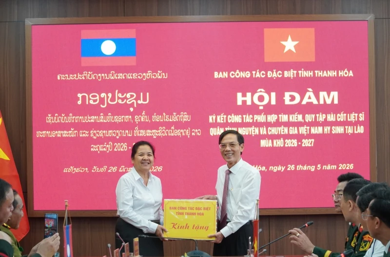 Tiếp tục phối hợp tìm kiếm, quy tập hài cốt liệt sĩ tại Lào mùa khô 2026-2027