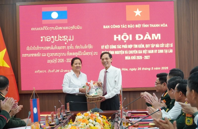 Tiếp tục phối hợp tìm kiếm, quy tập hài cốt liệt sĩ tại Lào mùa khô 2026-2027