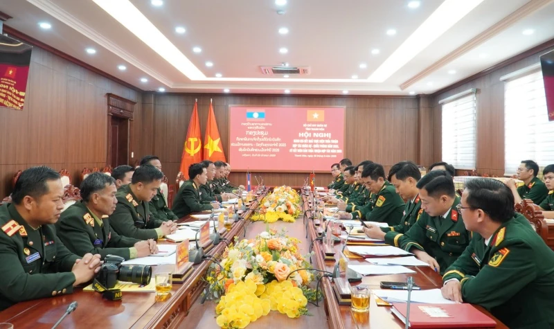 Bộ Chỉ huy Quân sự hai tỉnh Thanh Hóa - Hủa Phăn ký kết thoả thuận hợp tác năm 2026