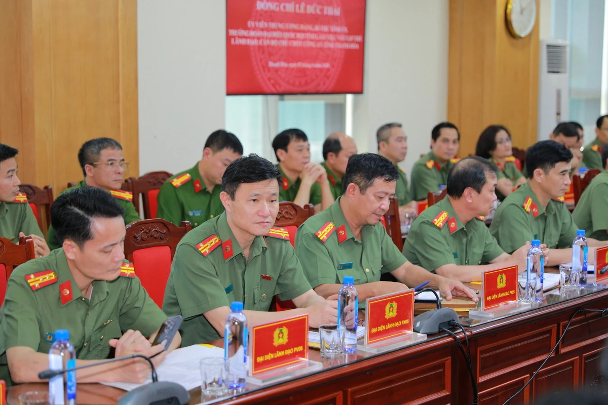 Bí thư Tỉnh ủy Lê Đức Thái: Công an tỉnh Thanh Hóa giữ vững ổn định chính trị, tạo môi trường thuận lợi cho phát triển