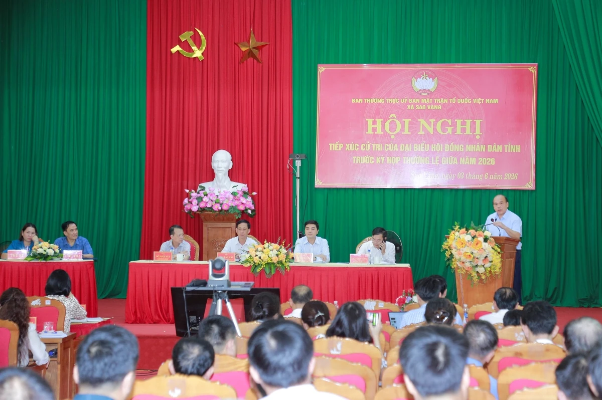 Đại biểu HĐND tỉnh lắng nghe tâm tư, nguyện vọng cử tri trước kỳ họp thường lệ giữa năm 2026