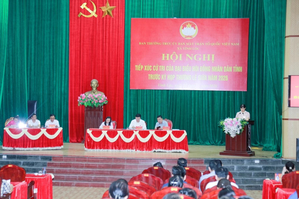 Đại biểu HĐND tỉnh tiếp xúc cử tri các xã Vĩnh Lộc, Tây Đô