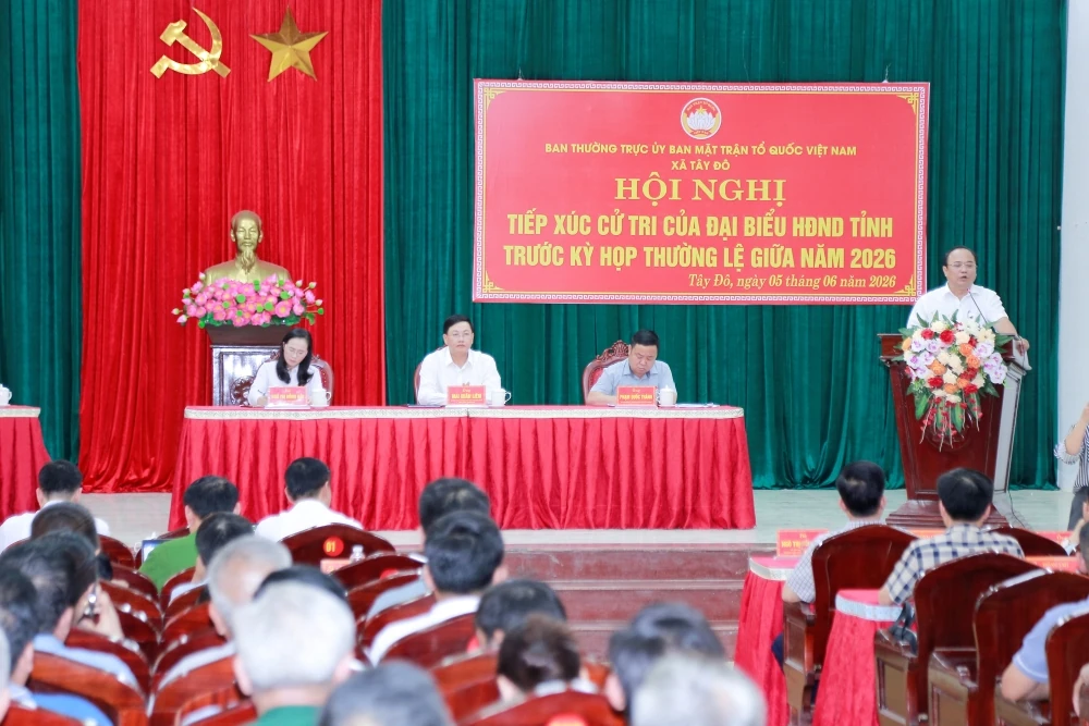 Đại biểu HĐND tỉnh tiếp xúc cử tri các xã Vĩnh Lộc, Tây Đô