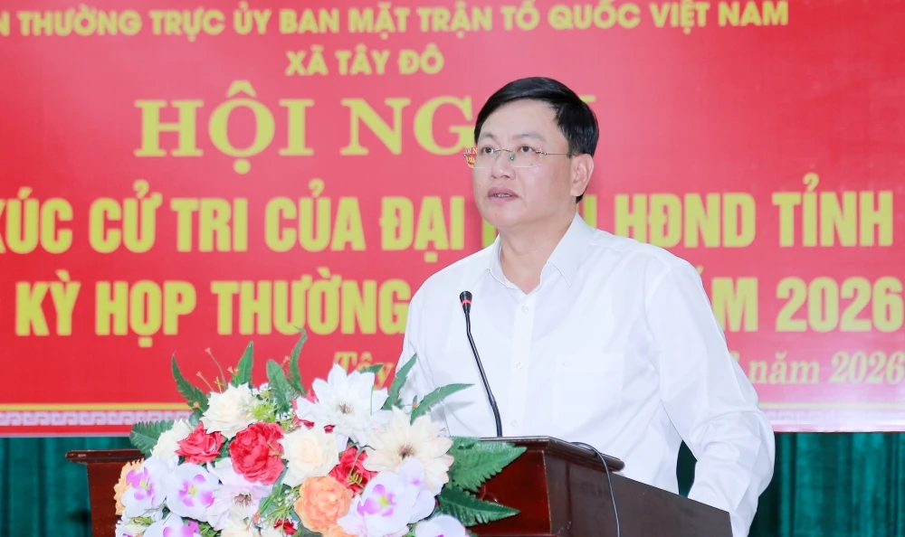 Đại biểu HĐND tỉnh tiếp xúc cử tri các xã Vĩnh Lộc, Tây Đô
